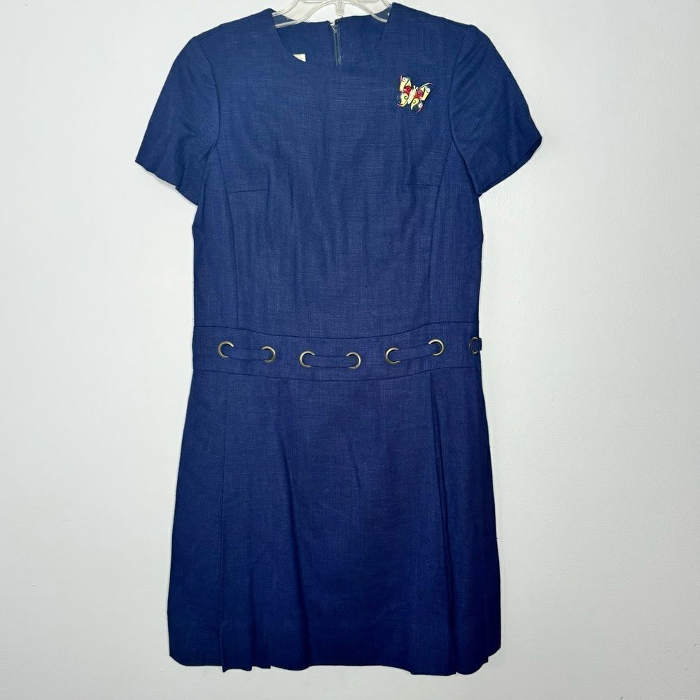 Vintage Howard Wolf navy dress size 9/10